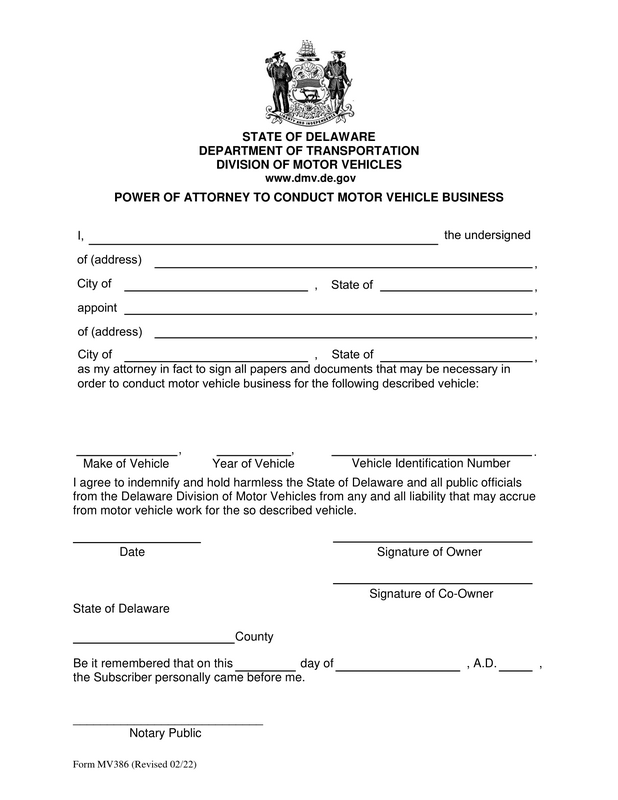 Understanding the Car Power of Attorney Type