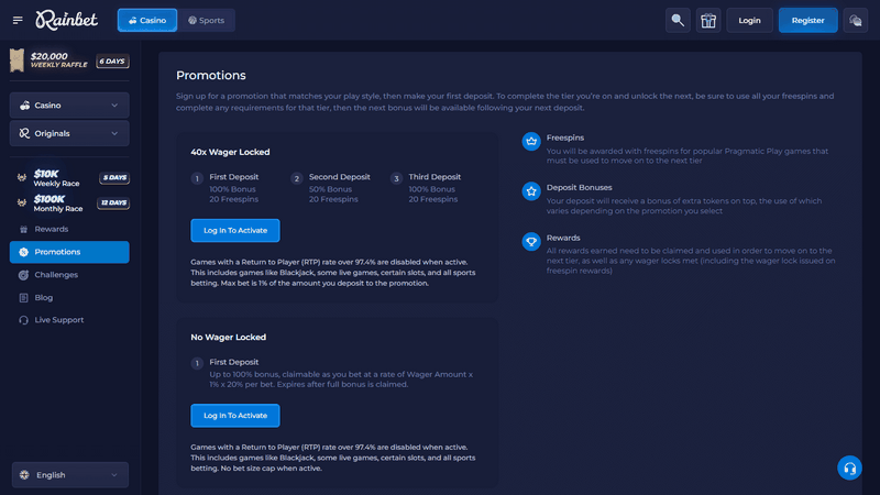 Rainbet Gambling Establishment Games